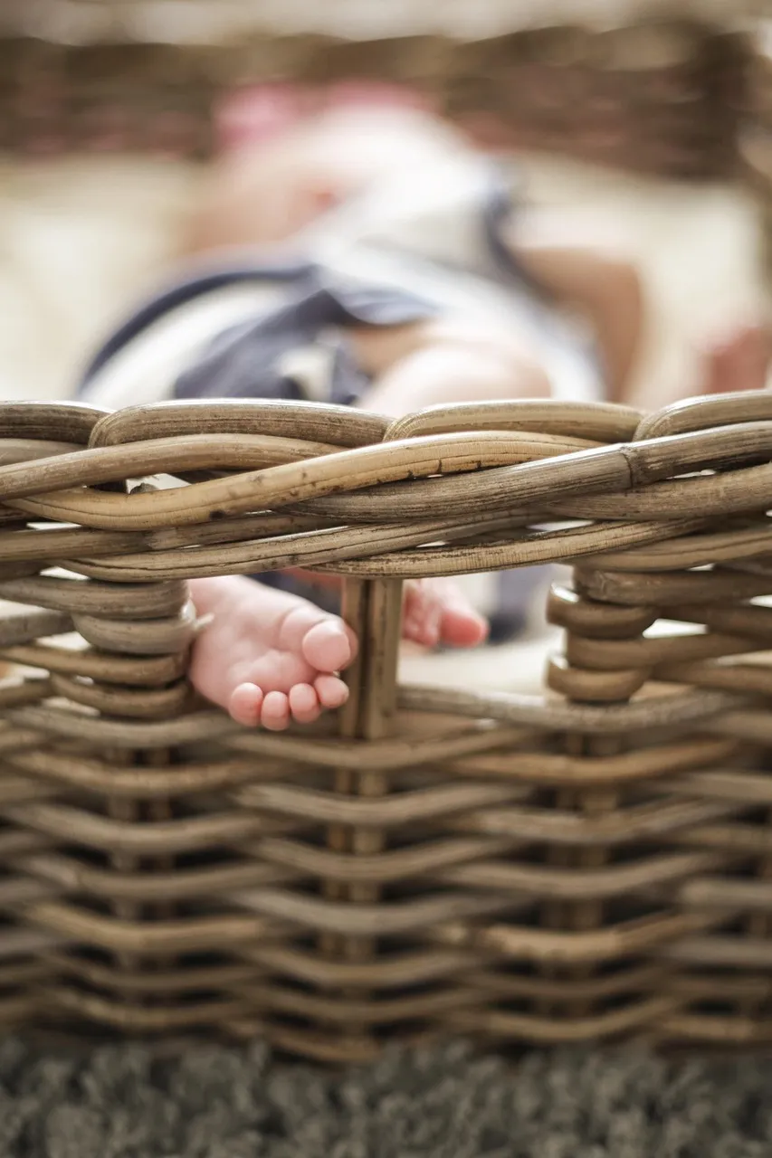 baby holding human finger